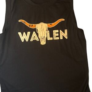 Morgan Wallen Women’s Tank Top w/Longhorn Graphic Large